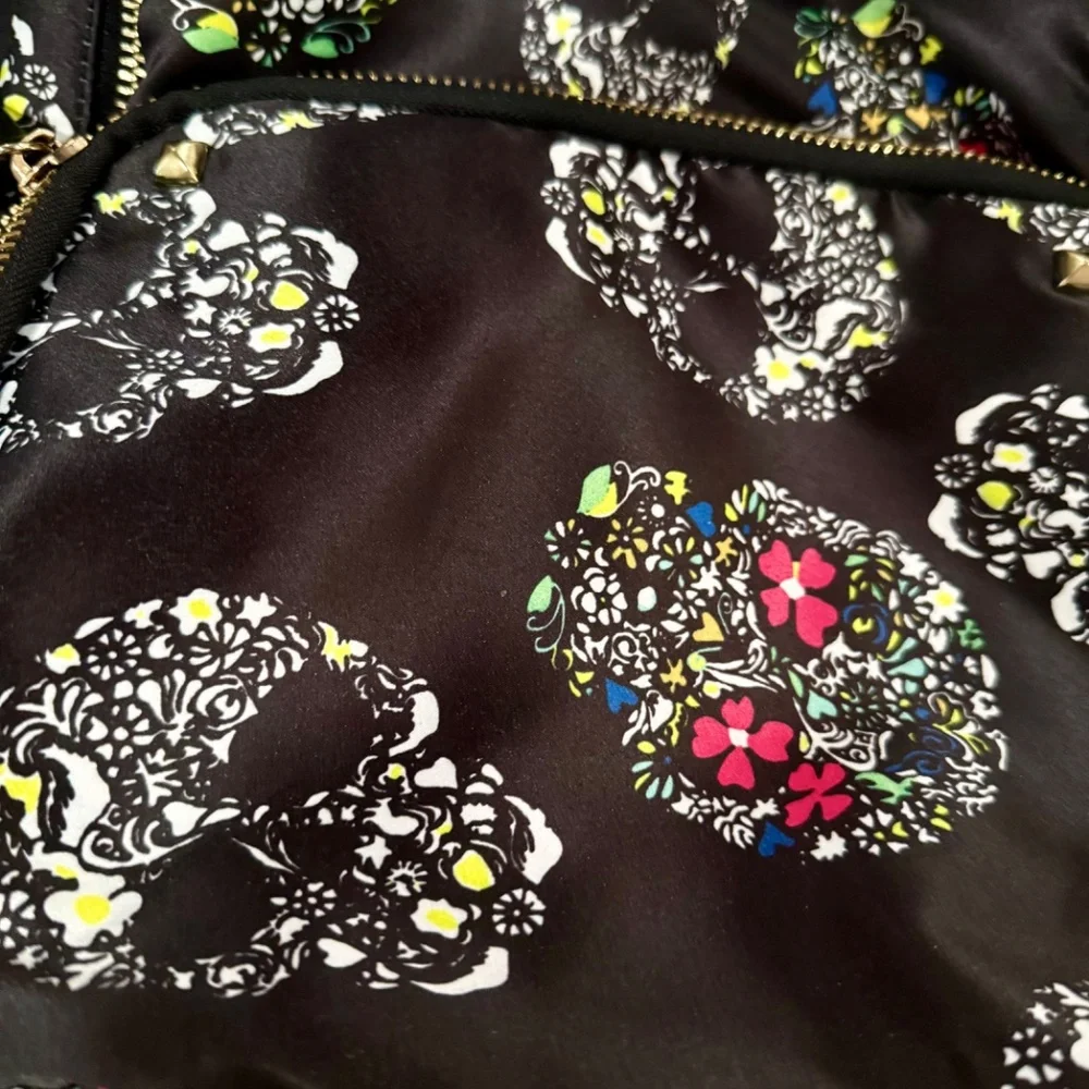 New Black Satin Medium Size BackPack